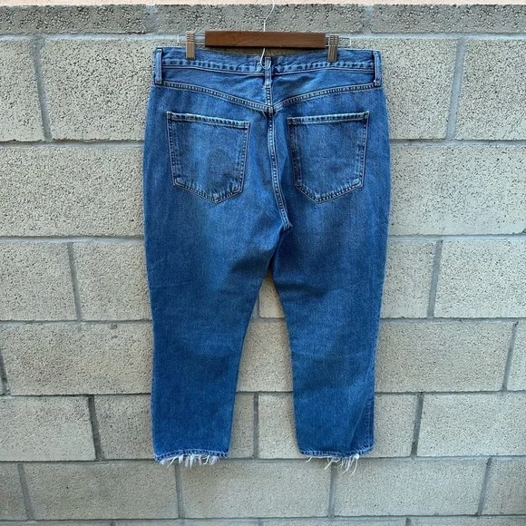 Agolde Riley High Rise Straight Crop in Collective Women’s Size 32 - Picture 5 of 12
